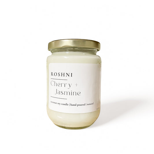 Sale -Cherry Jasmine Candle 10.5 oz Jar